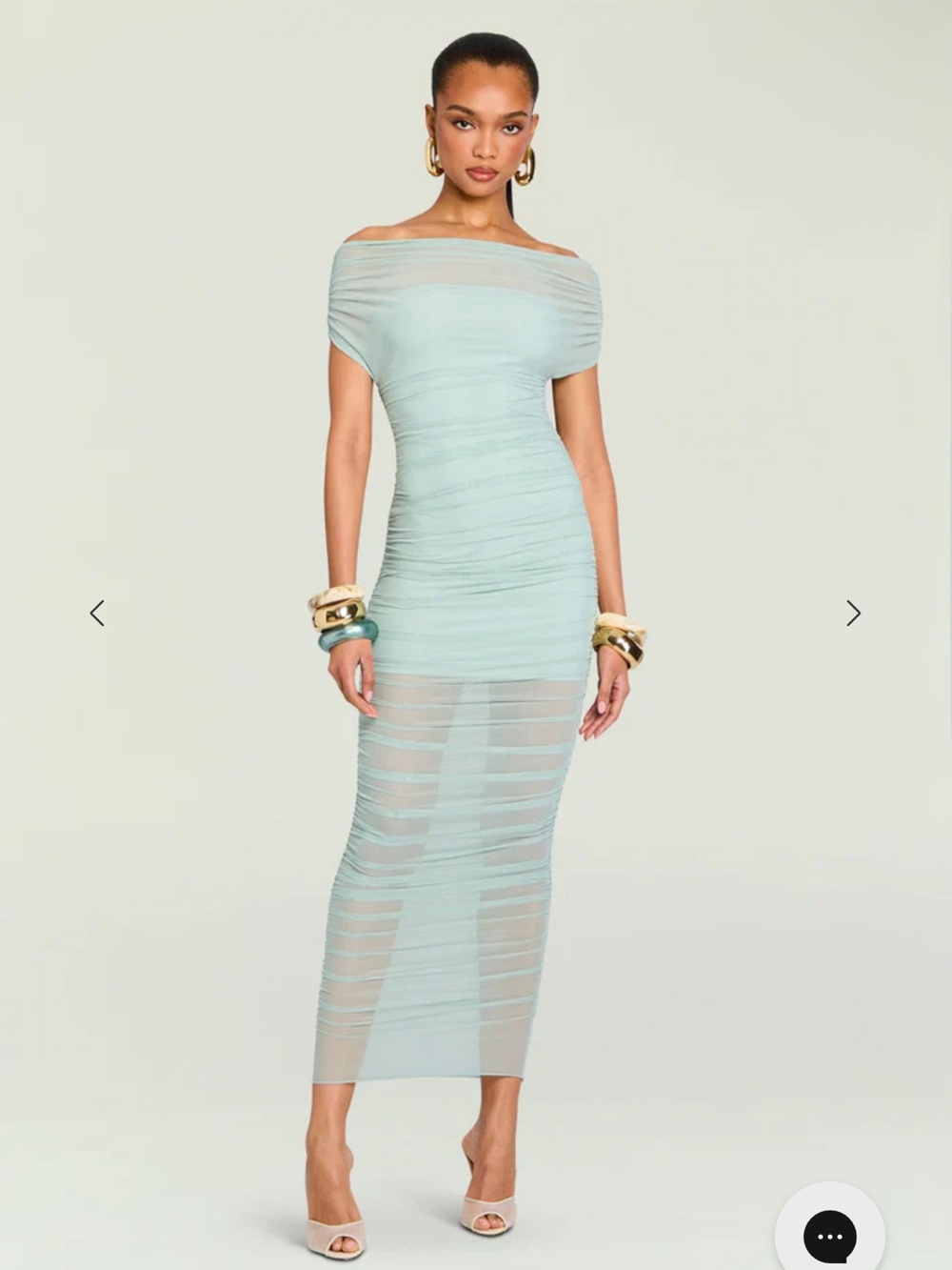 Seroya NOEL MESH MIDI DRESS